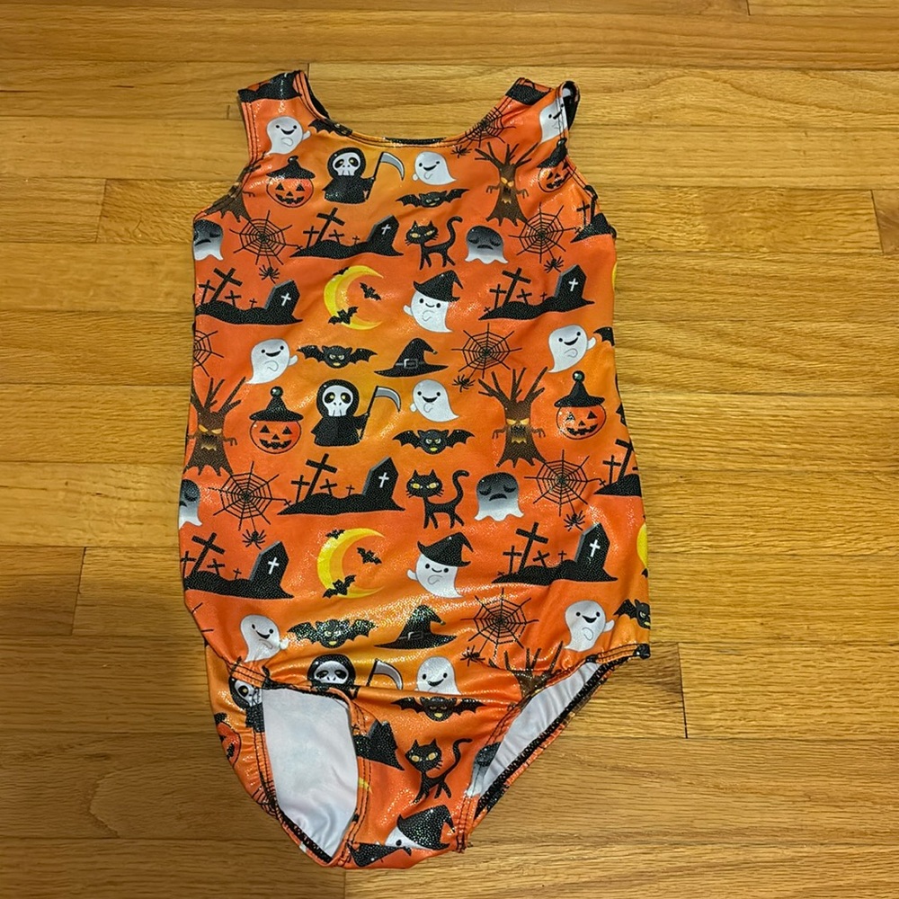 Halloween gymnastics leotard